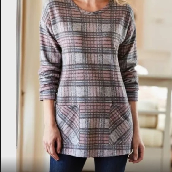 Soft Surroundings Justine Tunic Top Size Medium - Picture 1 of 6